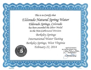 Eldorado 2014 silver medal Berkley Springs