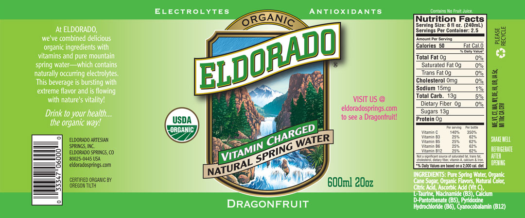 Eldorado Vitamin Water Dragonfruit