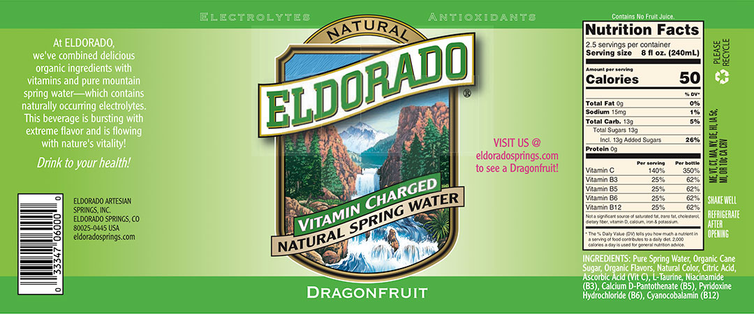 Eldorado Vitamin Water Dragonfruit