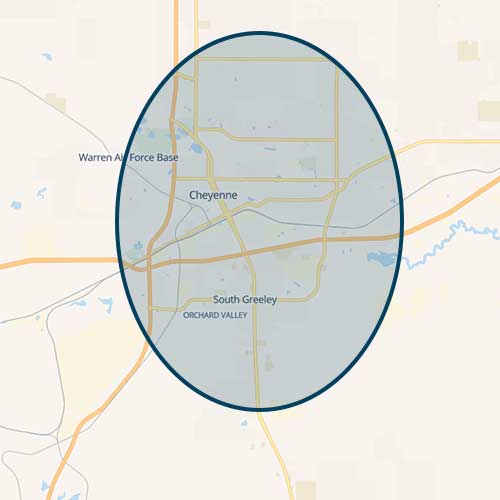 Cheyenne Delivery Map Cheyenne Delivery Map