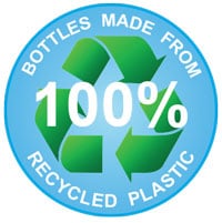 Bottles Made from 100% Recycled Plastic